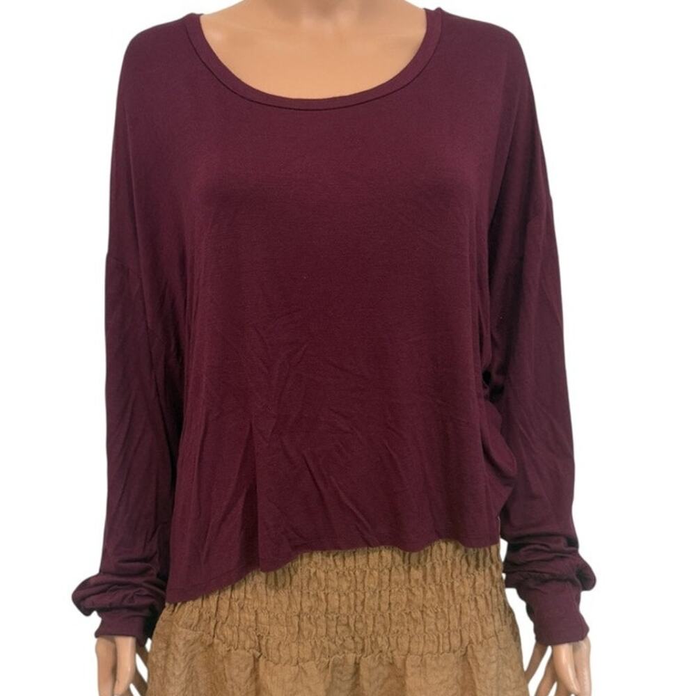 new Melrose and Market large scoop neck slouchy tee top TLS2 3138